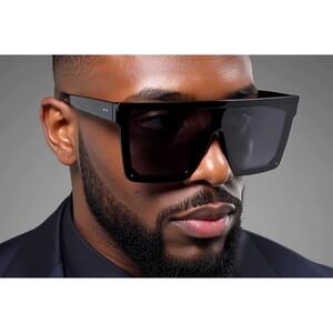 Square Sunglasses Men Oversized Fashion Shades Trendy Sun‎ Glasses Gafas Lentes